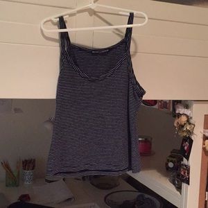 Navy and White Striped Tank